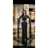Black Fringe Beaded Evening Dress | Gallant Couture