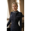 Black Pearl Neckline Evening Dress | Gallant Couture