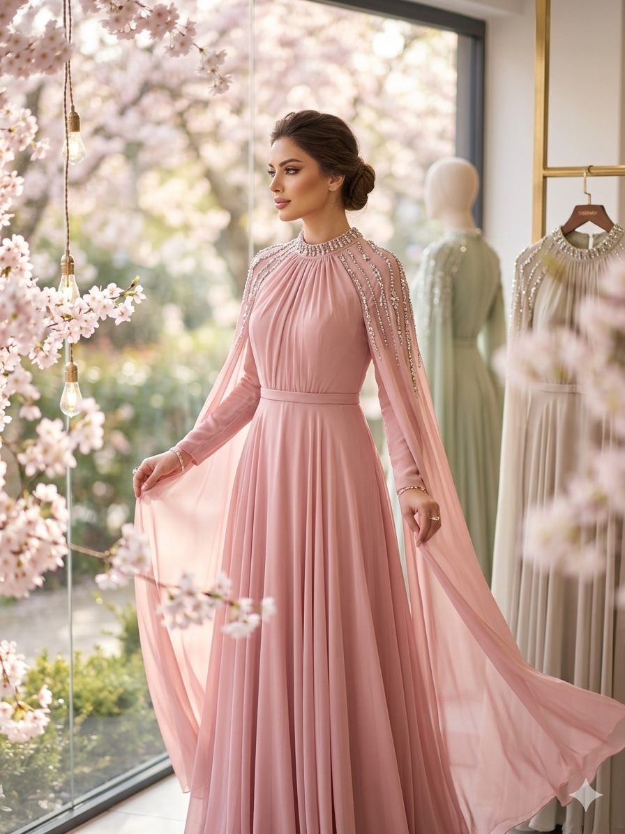 gallant-couture-blush-pink-draped-formal-gown-01 Blush Pink Draped Formal Gown | Gallant Couture