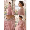 Blush Pink Draped Formal Gown | Gallant Couture