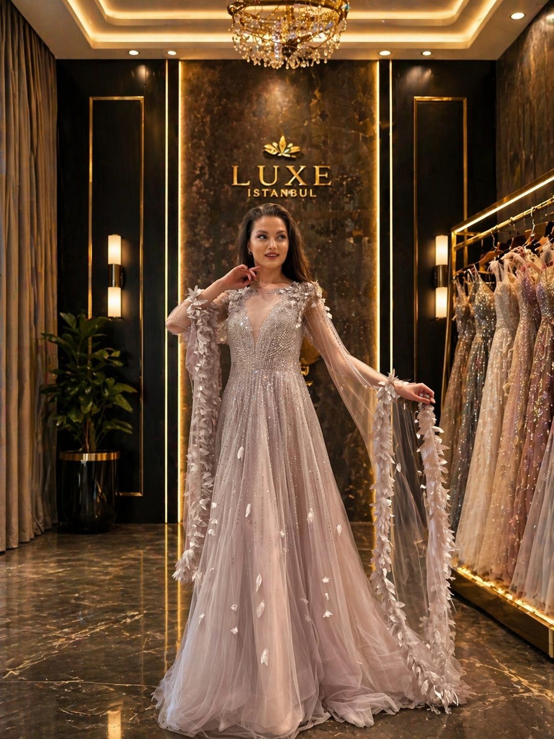 Blush Pink Luxury Bridal Gown | Gallant Couture