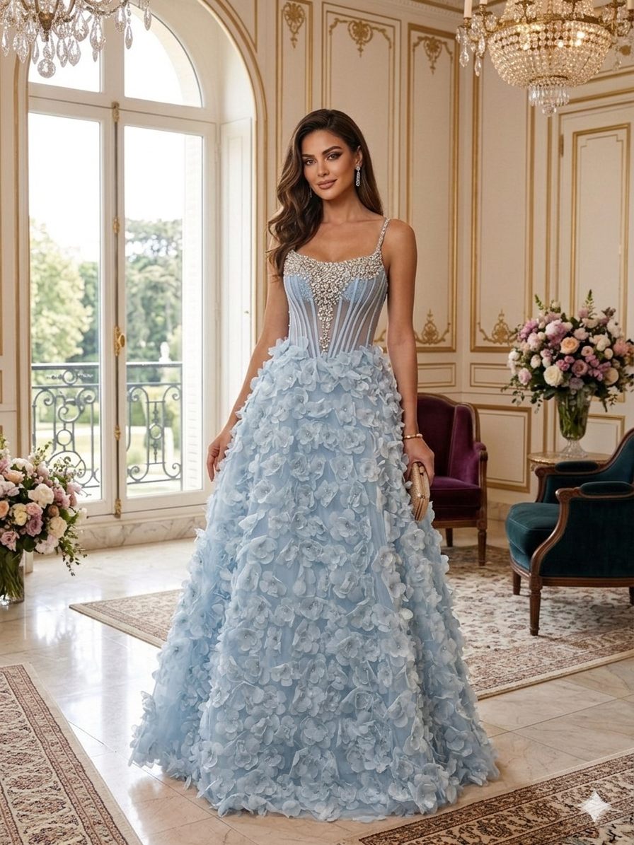 gallant-couture-ice-blue-floral-luxury-ball-gown-02 Ice Blue Floral Luxury Ball Gown | Gallant Couture