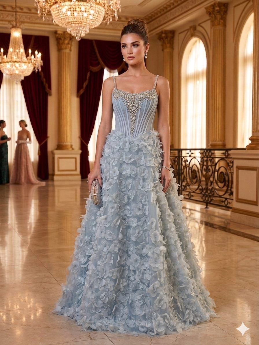 gallant-couture-ice-blue-floral-luxury-ball-gown-03 Ice Blue Floral Luxury Ball Gown | Gallant Couture