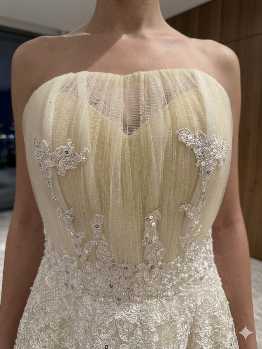 Ivory Corset Bridal Evening Gown | Gallant Couture