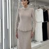 Ivory Pearl Formal Dress Set | Gallant Couture