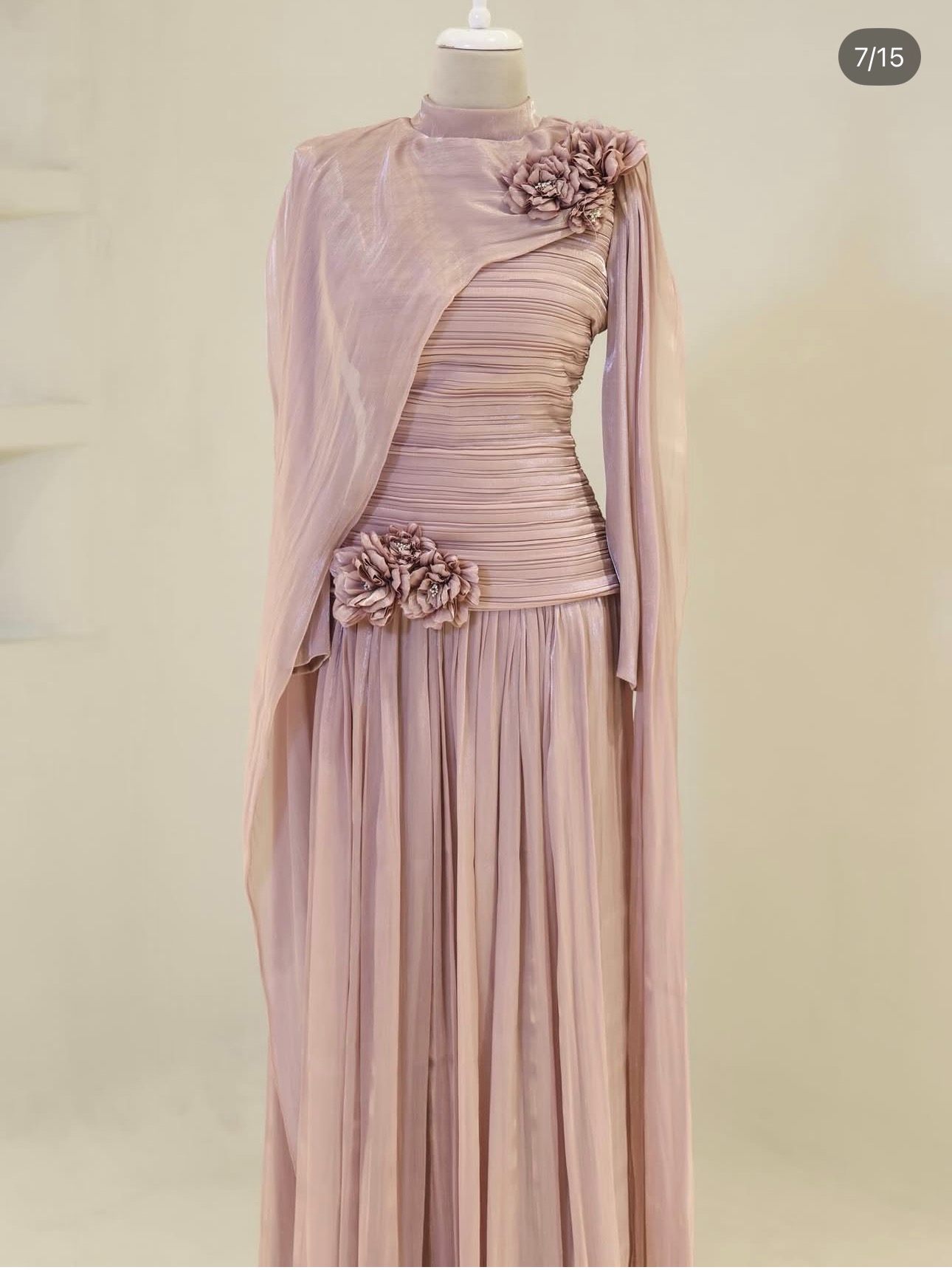 Lilac Draped One-Shoulder Formal Dress | Gallant Couture
