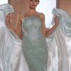 Mint Crystal Mermaid Evening Gown | Gallant Couture