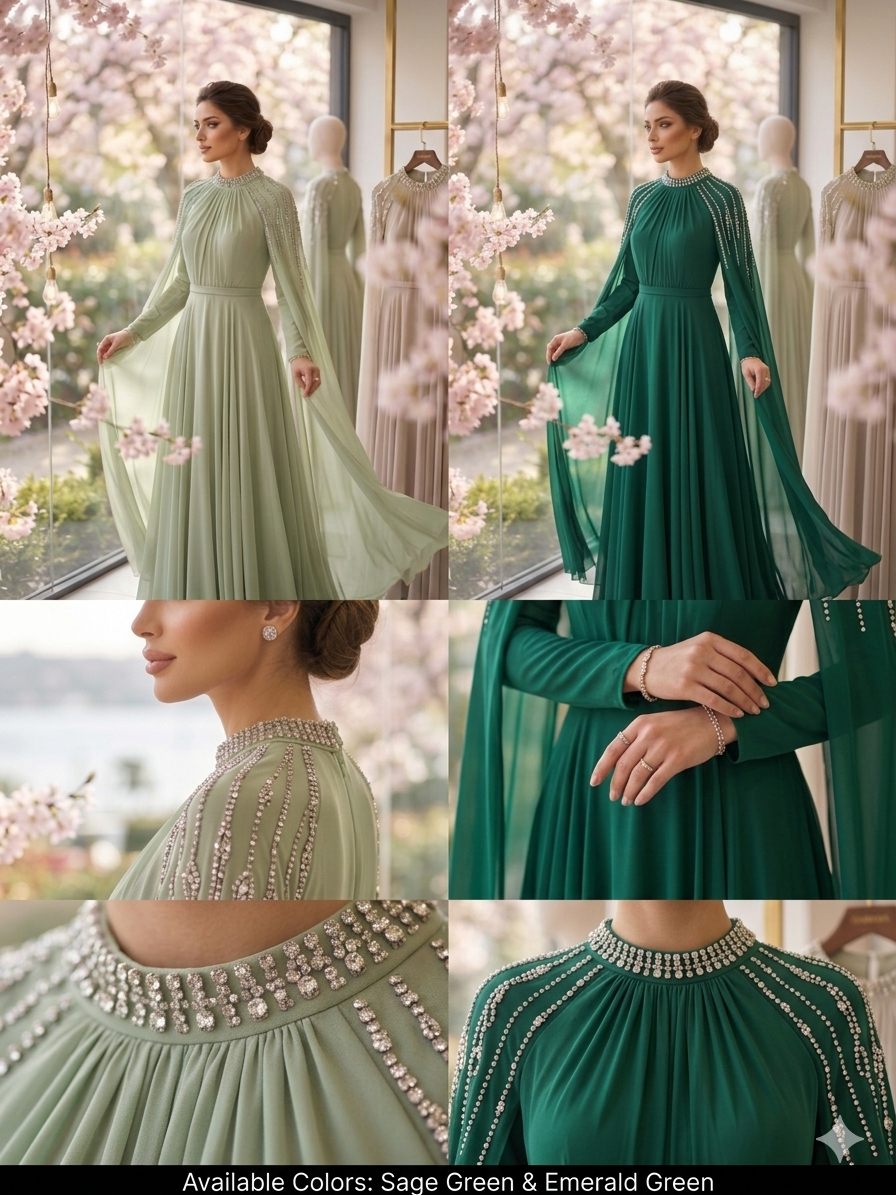 gallant-couture-mint-green-draped-cape-formal-dress-01 Mint Green Draped Cape Formal Dress | Gallant Couture