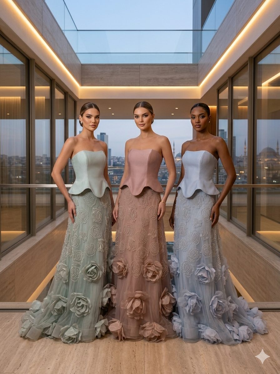 Pastel Floral Couture Gown Collection | Gallant Couture