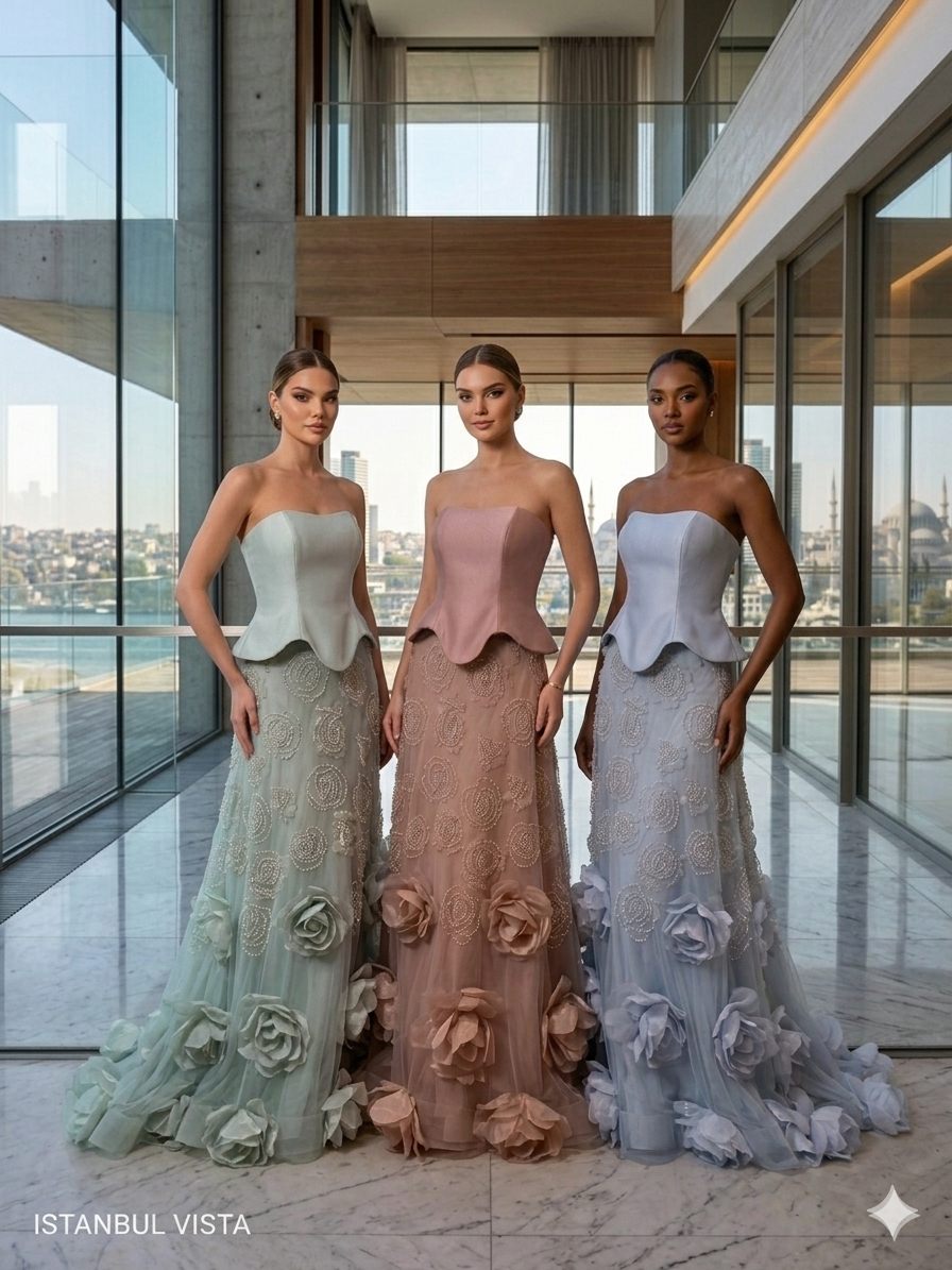 Pastel Floral Couture Gown Collection | Gallant Couture