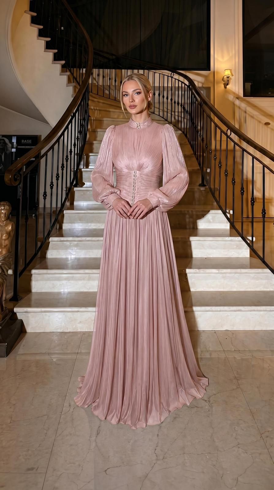 Pleated Chiffon Evening Dress Collection | Gallant Couture