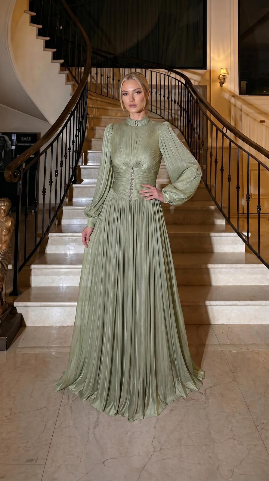 Pleated Chiffon Evening Dress Collection | Gallant Couture