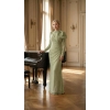 Sage Green Fitted Evening Dress | Gallant Couture