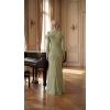 Sage Green Fitted Evening Dress | Gallant Couture