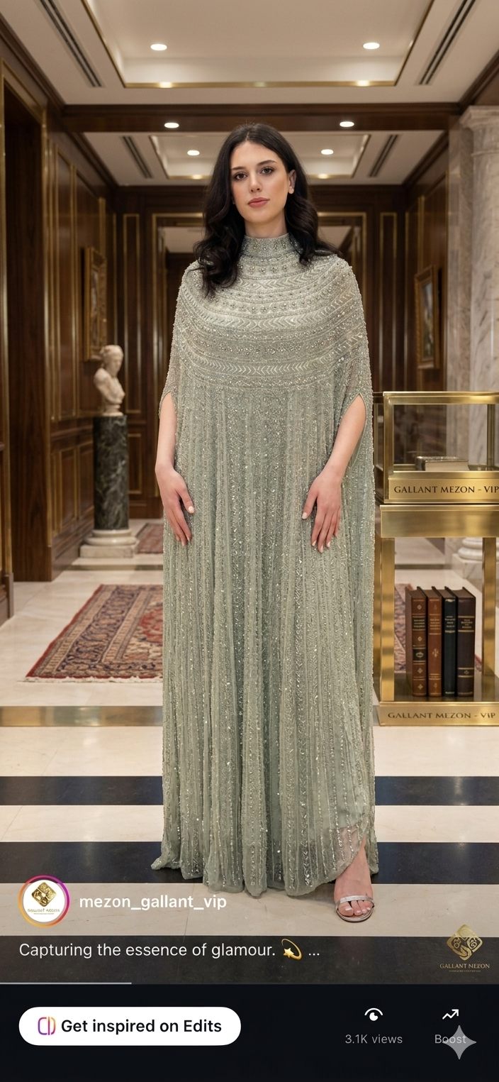 Sage Green Minimal Formal Dress | Gallant Couture