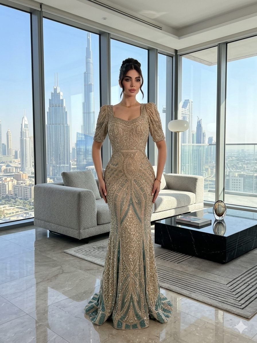 gallant-couture-taupe-lace-luxury-mermaid-gown-03 Taupe Lace Luxury Mermaid Gown | Gallant Couture
