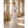 White Jeweled Bridal Evening Gown | Gallant Couture