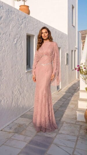 gallant-couture-blush-cape-overlay-embellished-evening-gown-01 Blush Cape-Overlay Embellished Evening Gown | Gallant Couture