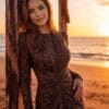 gallant-couture-chocolate-ruched-shimmer-evening-dress-02 Chocolate Ruched Shimmer Evening Dress | Gallant Couture