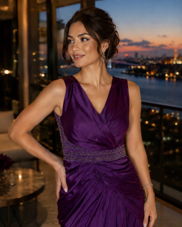 gallant-couture-purple-draped-sleeveless-evening-gown-02 Purple Draped Sleeveless Evening Gown | Gallant Couture